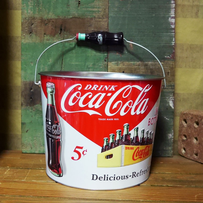 コカコーラ ブリキバケツ ティンバケツ ワインクーラーコカ・コーラ 　アメリカン雑貨