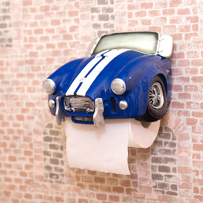 トイレットペーパーホルダー BLUE CAR シェルビー コブラ タイプ アメリカン インテリア